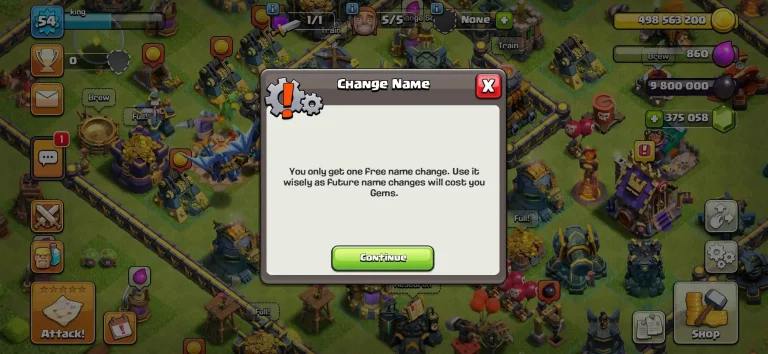 How to Change Your Username in COC Account 5 continue to change name