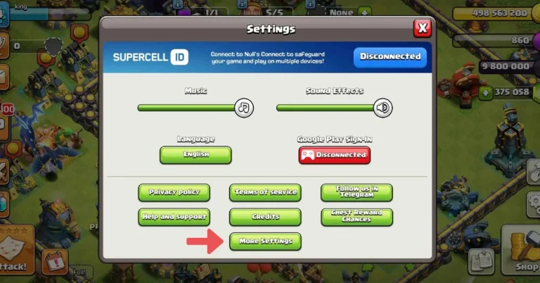 How to Change Your Username in COC Account 3 more settings