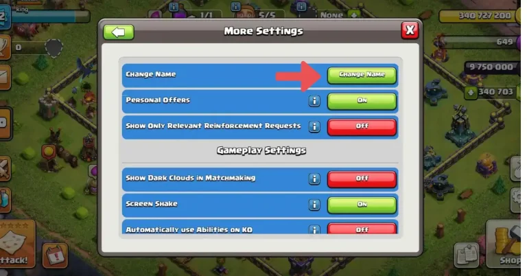 How to Change Your Username in COC Account 4 user name change
