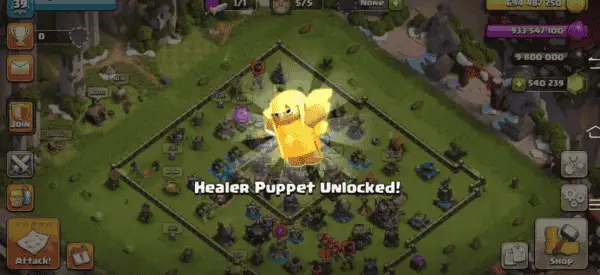 Download Clash of Clans MOD APK v18.0.5 (Unlimited everything) 6 healer puppet unlocked