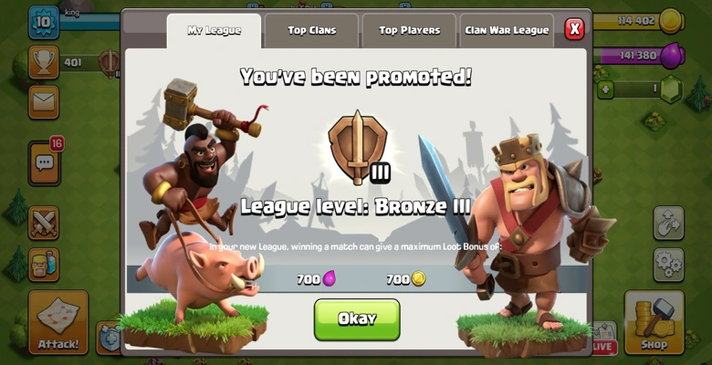 league level bronze 3